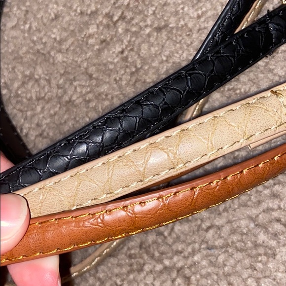 SOLD Thin textured belts set of 3 - Picture 5 of 6